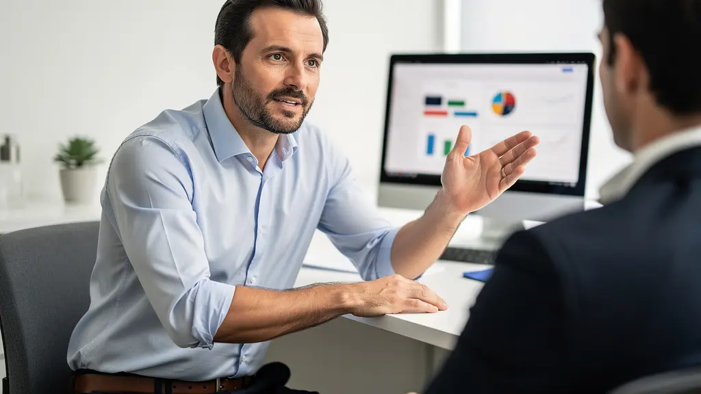 Conseiller en financement immobilier expliquant les critères bancaires à un client lyonnais